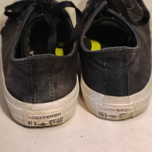 Converse All Star Chuck Taylor II Lunarlon Men's Sz 6 Black White Low Tops - Picture 9 of 13